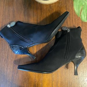 Donald J Pliner Pointed Toe Suede Lola Booties